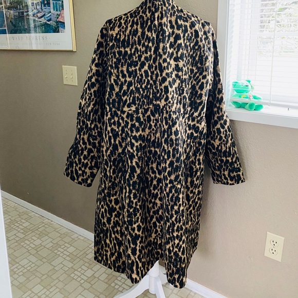 torrid leopard print woolen car coat, Sz. 3X - Picture 4 of 6